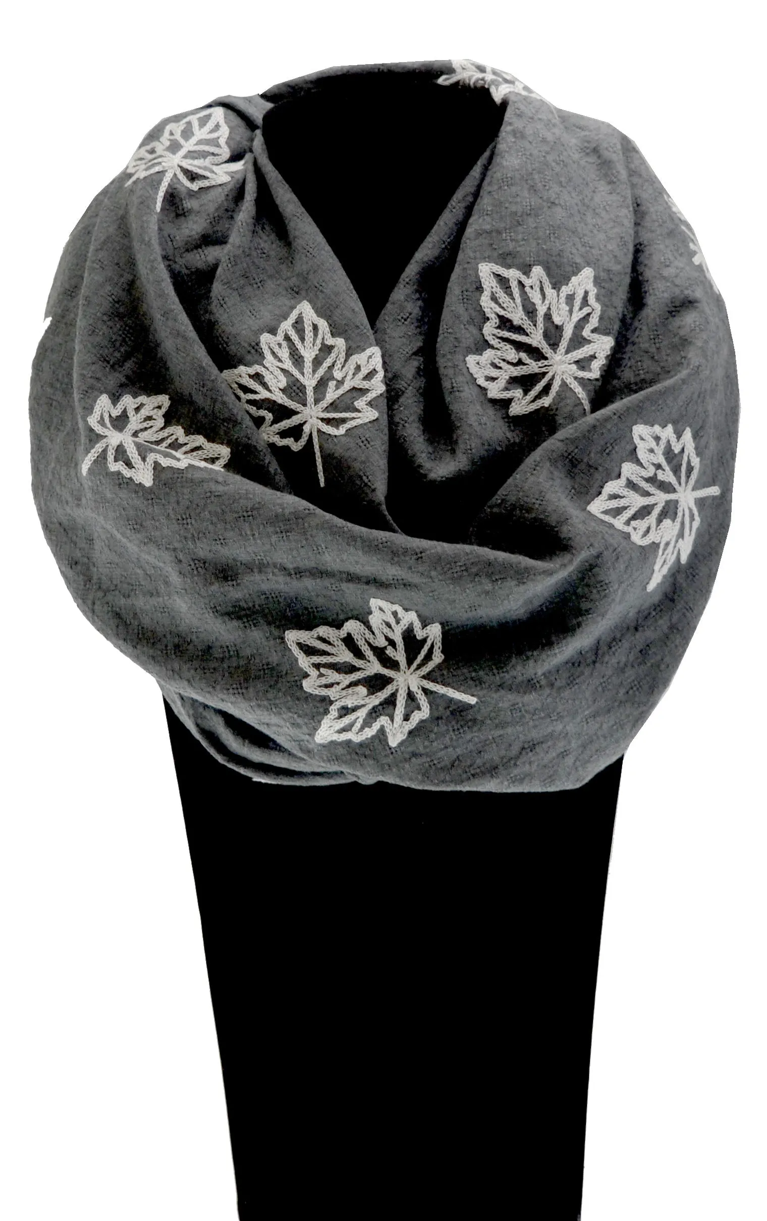 Maple Leaves Infinity Scarf