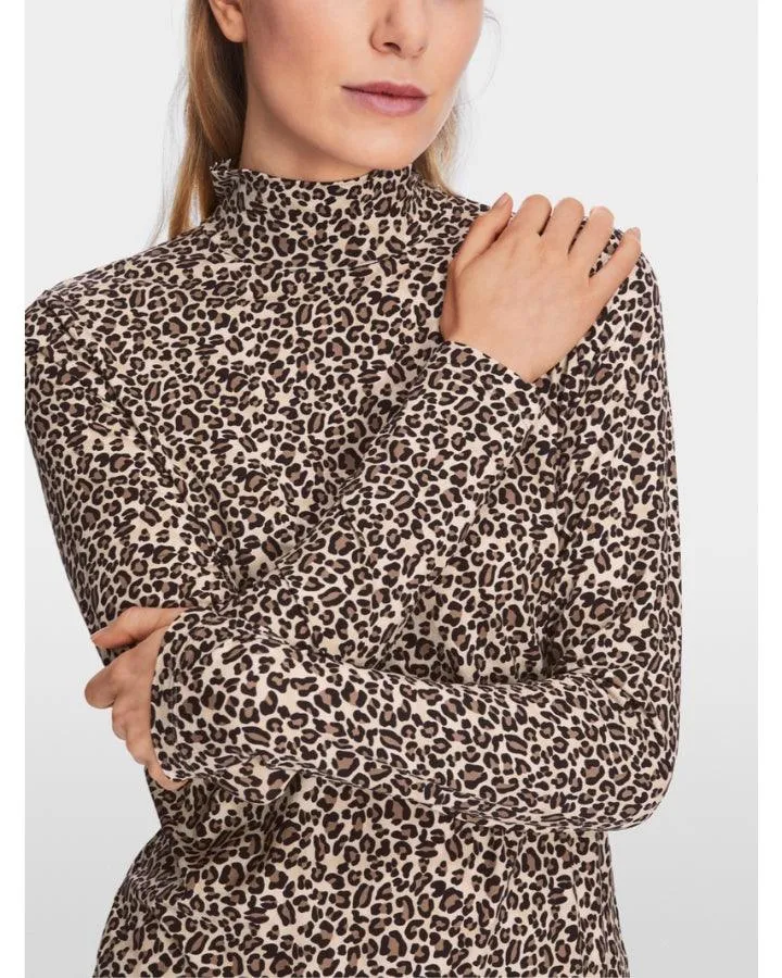 Marc Cain Leo Print Turtleneck