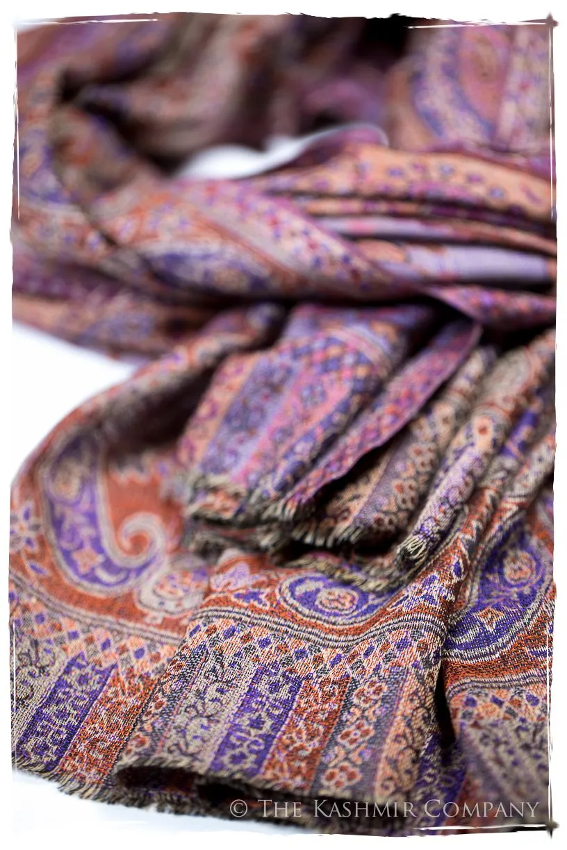Mariella Paisley Reversible Kashmir Wool Scarf