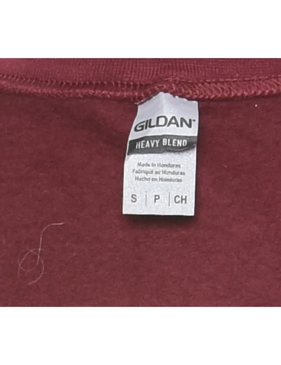 Maroon Plain Sweatshirt - S