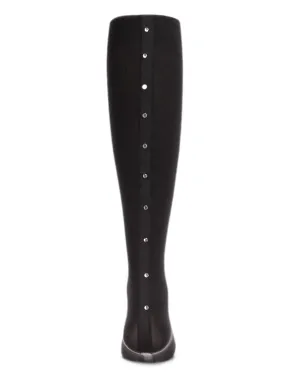 Memoi Crystal Backseam Opaque Tights Black