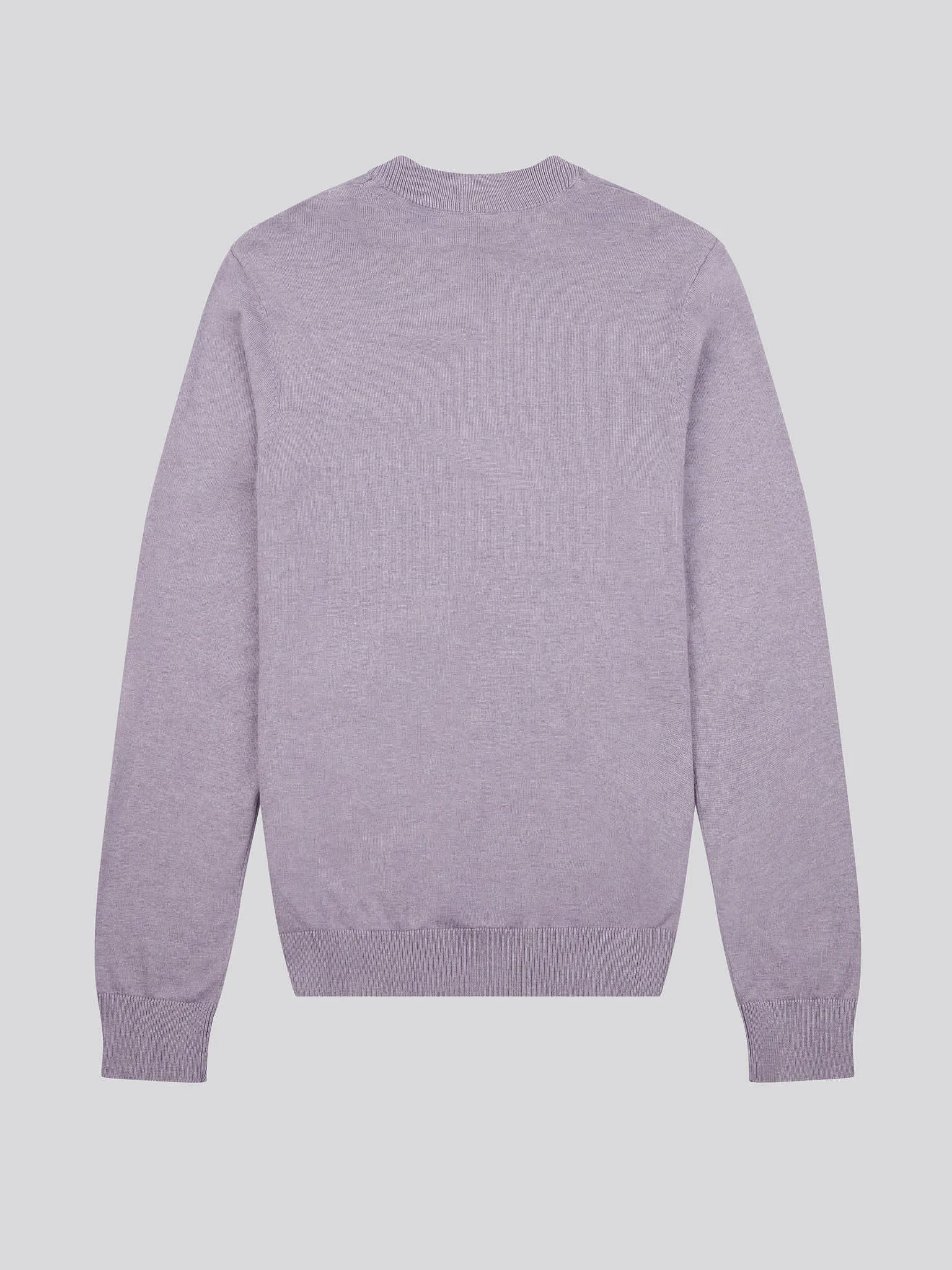 Mens Cotton Funnel Neck 1/4 Zip Knit in Dusk