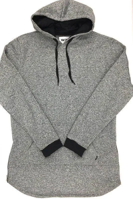 Mens Extra Long Marble Hoodie