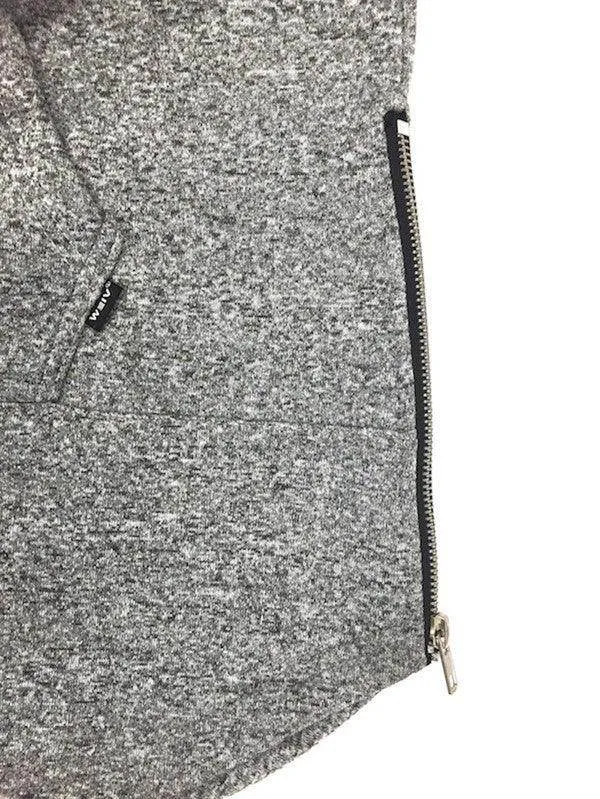 Mens Extra Long Marble Hoodie
