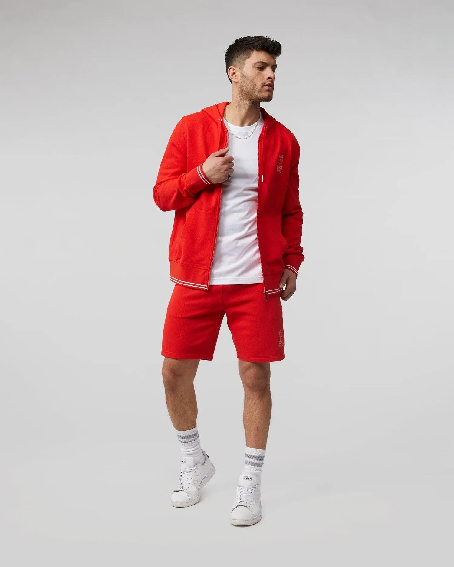 MENS LARKIN FULL ZIP PIQUE HOODIE - B6H510T1FT