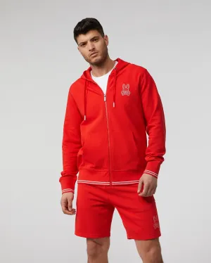 MENS LARKIN FULL ZIP PIQUE HOODIE - B6H510T1FT