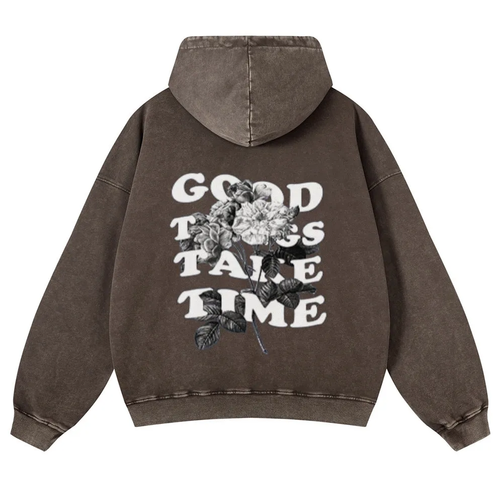 Mens Vintage Good Time Hoodies