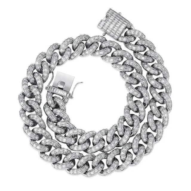 Miami Baguette Cuban Chain Necklace