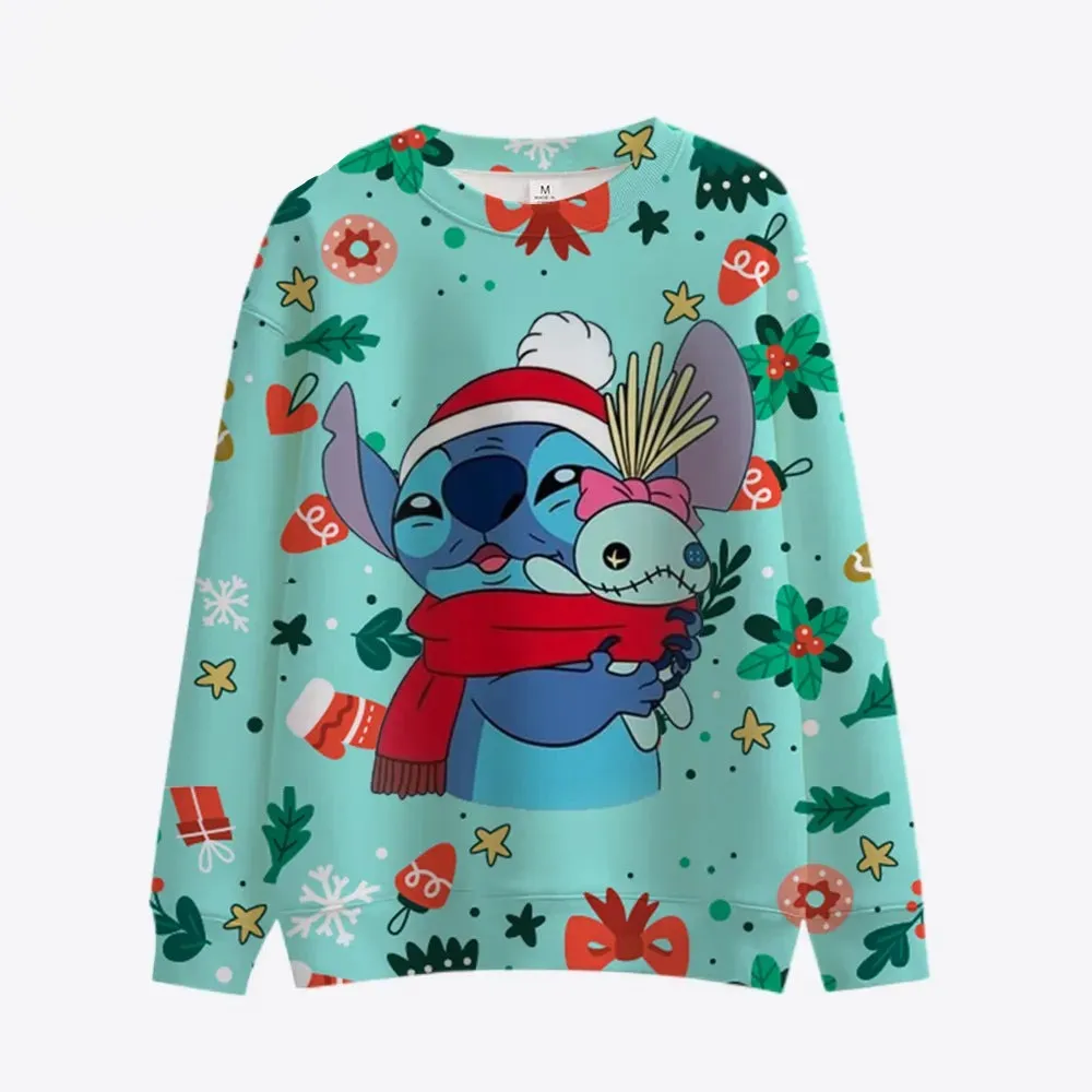 Mickey Mouse Printed Long Sleeve Pullover