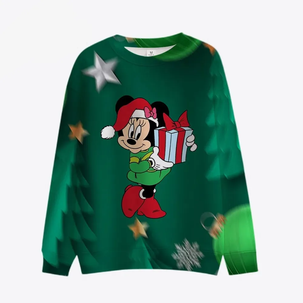 Mickey Mouse Printed Long Sleeve Pullover
