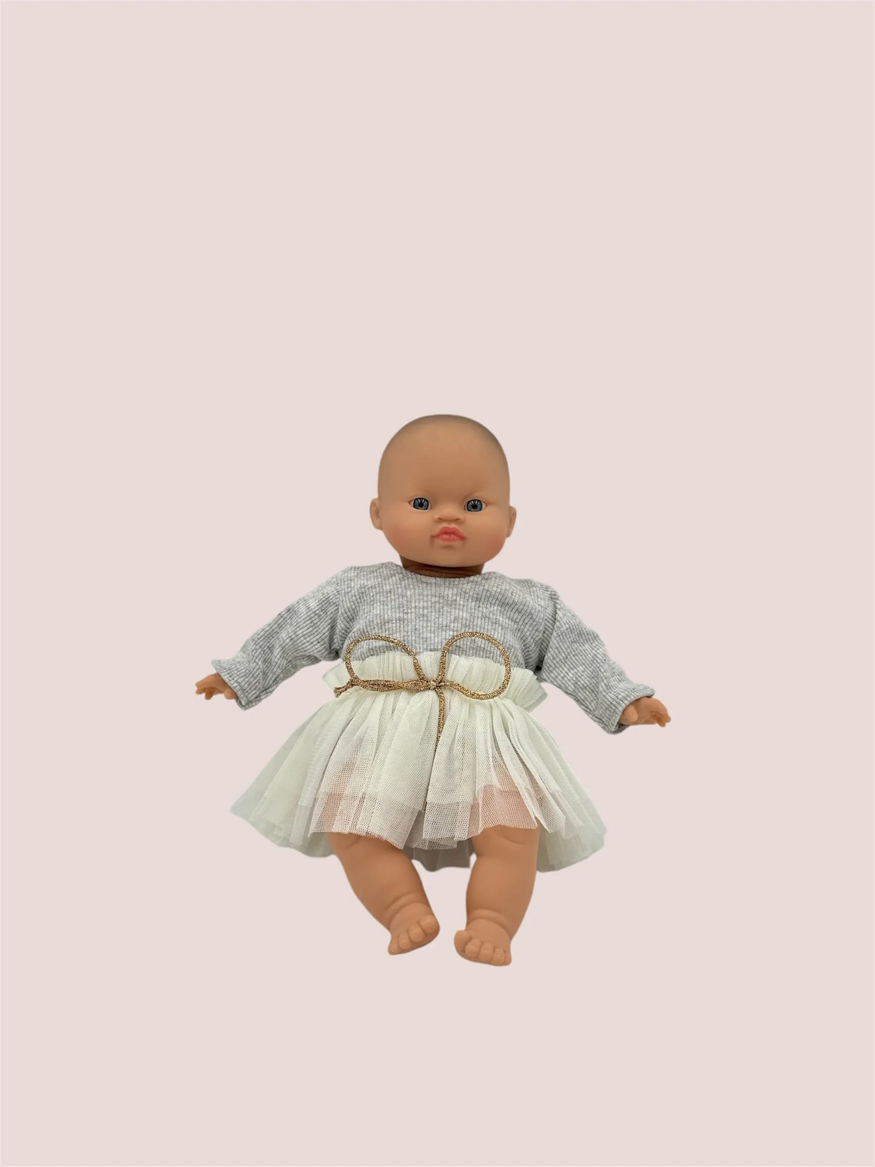 Minikane Doll Clothes | Doll Tutu Bodysuit - Silver Frost