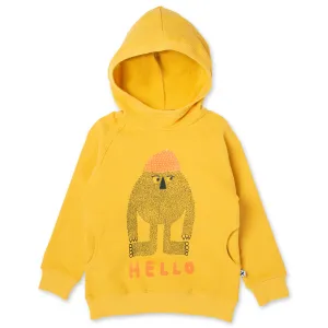 Minti Hello Later Yeti Furry Hood - Mustard