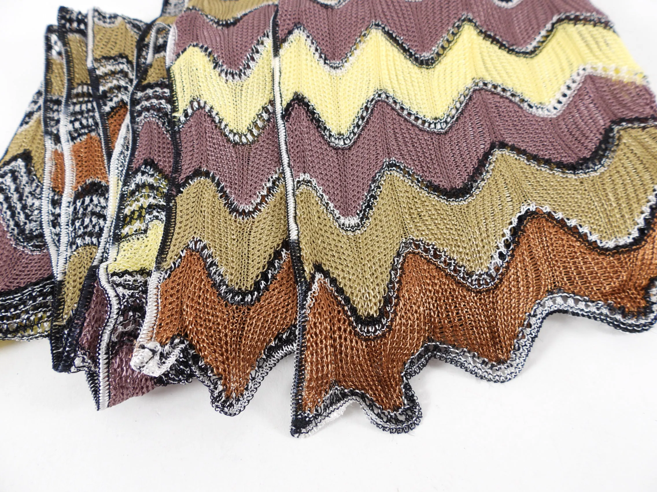 Missoni Zig Zag Knit Long Flowing Scarf