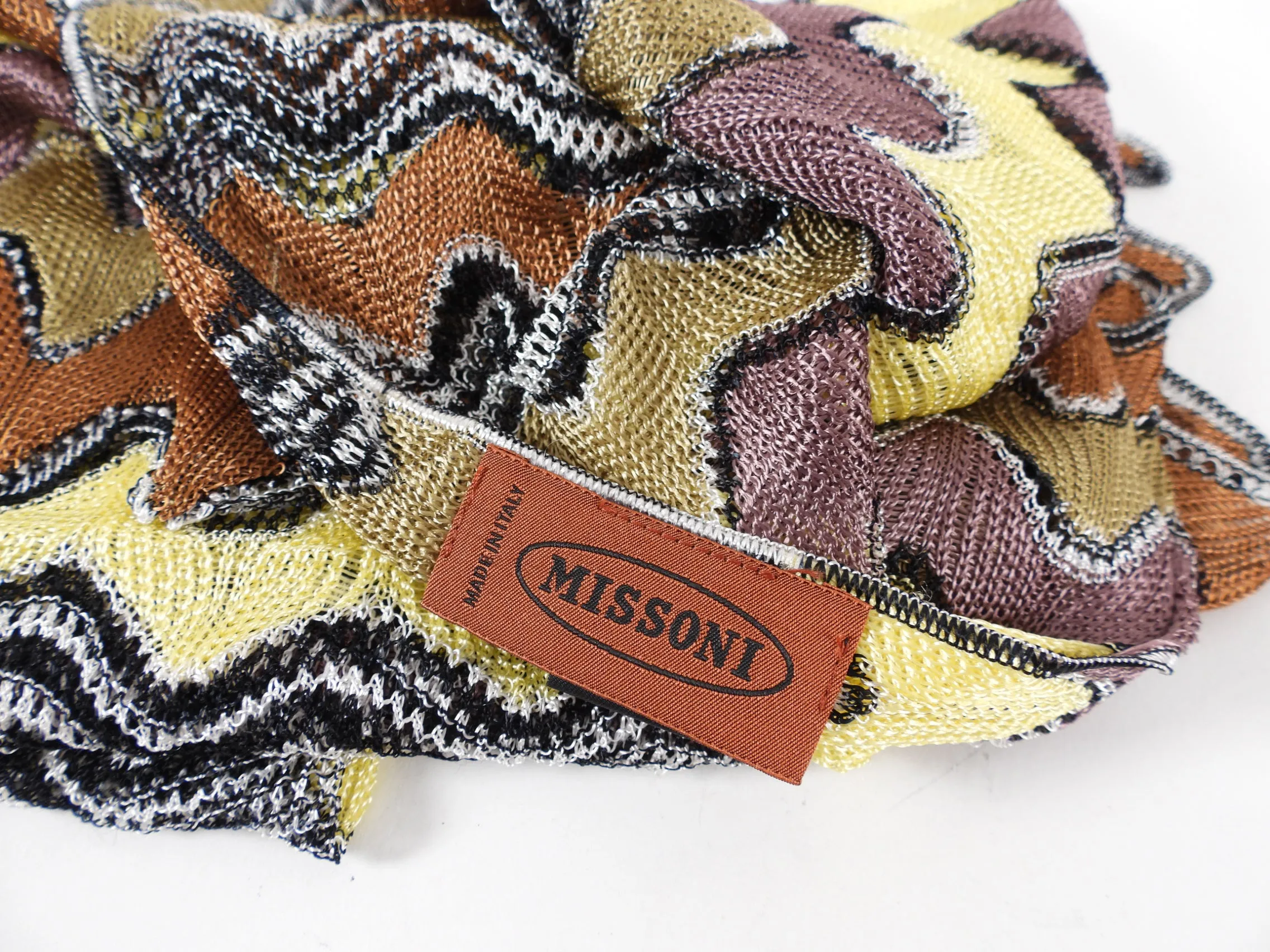 Missoni Zig Zag Knit Long Flowing Scarf