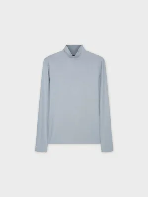 MODAL TURTLENECK LONG SLEEVE-OCEAN BLUE