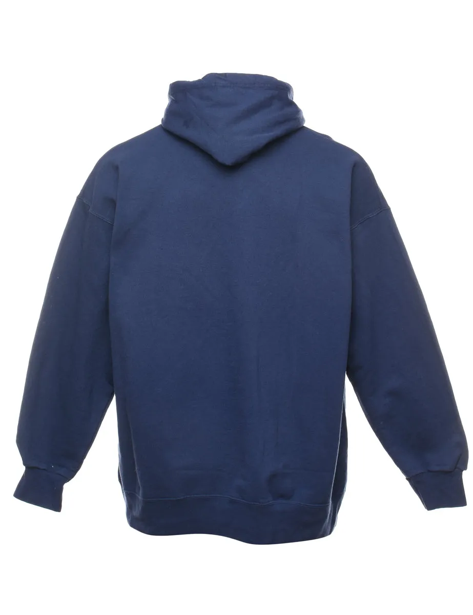 Navy Hooded Sweatshirt - XL