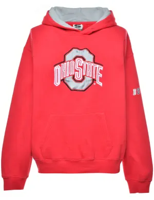 Ohio State Football Printed Patchwork Hoodie - L
