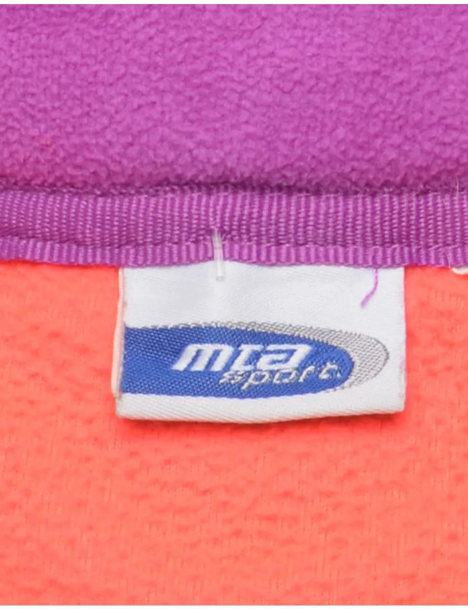 Pastel Peach Fleece Sweatshirt - M