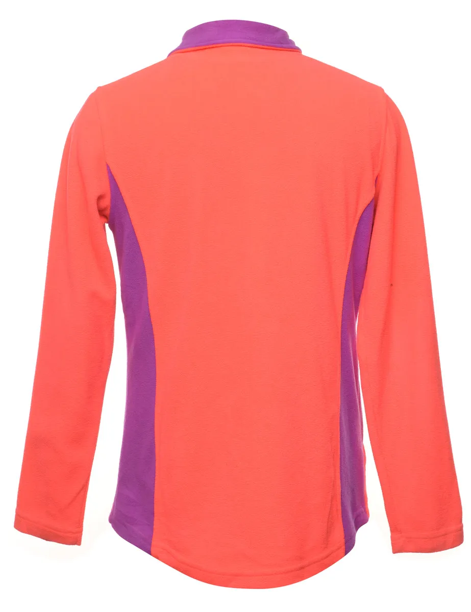 Pastel Peach Fleece Sweatshirt - M