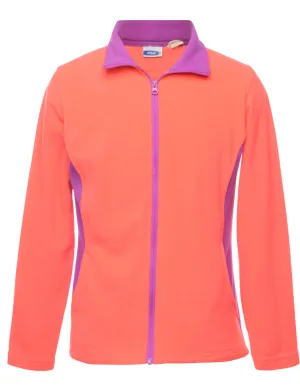 Pastel Peach Fleece Sweatshirt - M