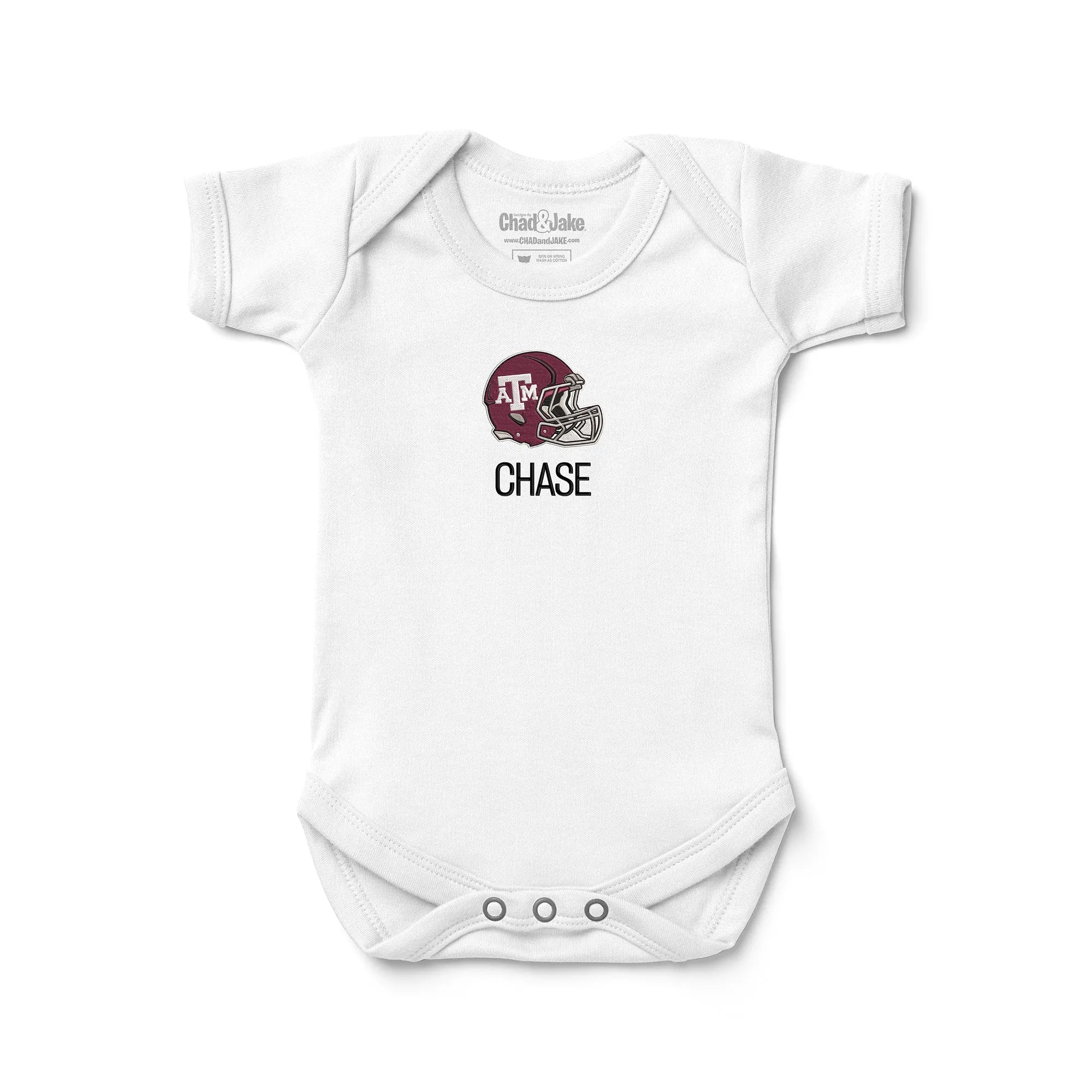 Personalized Texas A&M Aggies Helmet Bodysuit