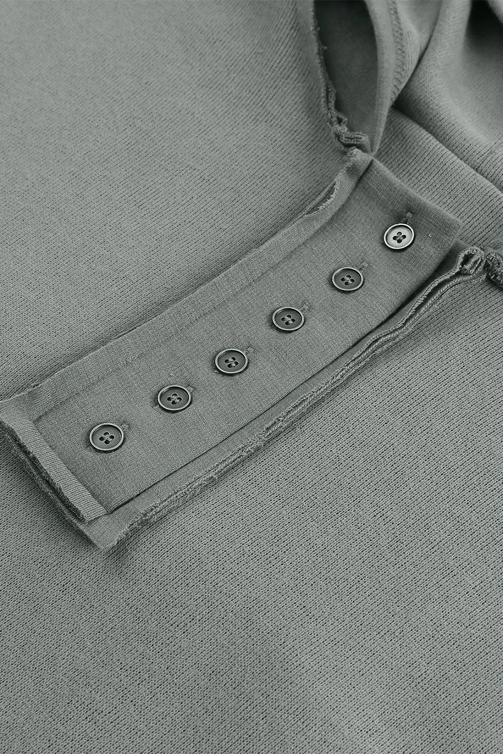 PRE:ORDER- QUARTER BUTTON DROPPED SHOULDER HOODIE
