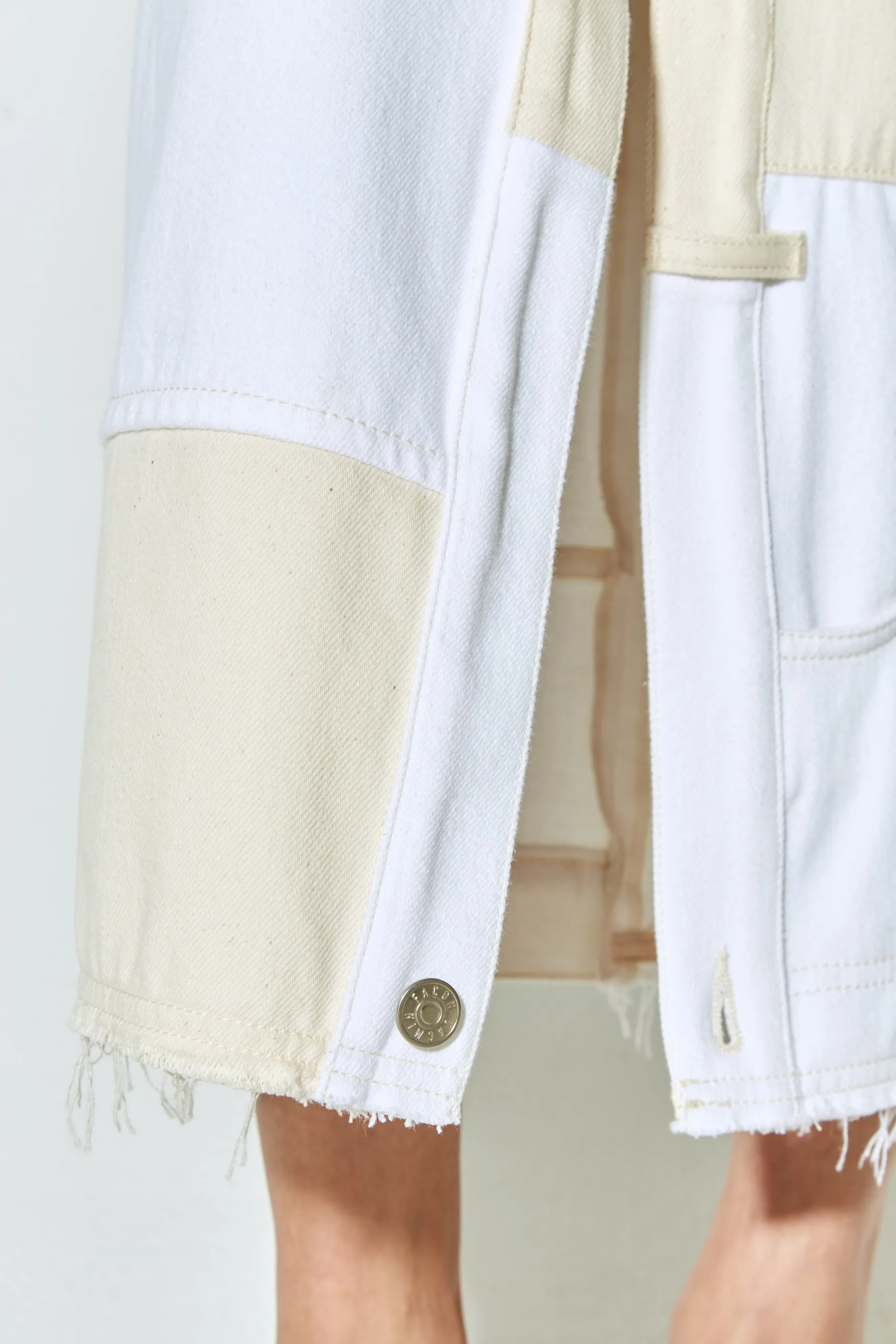 ROK patchwork dress white & ecru