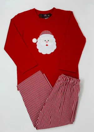 Santa Applique Boys Pant Set