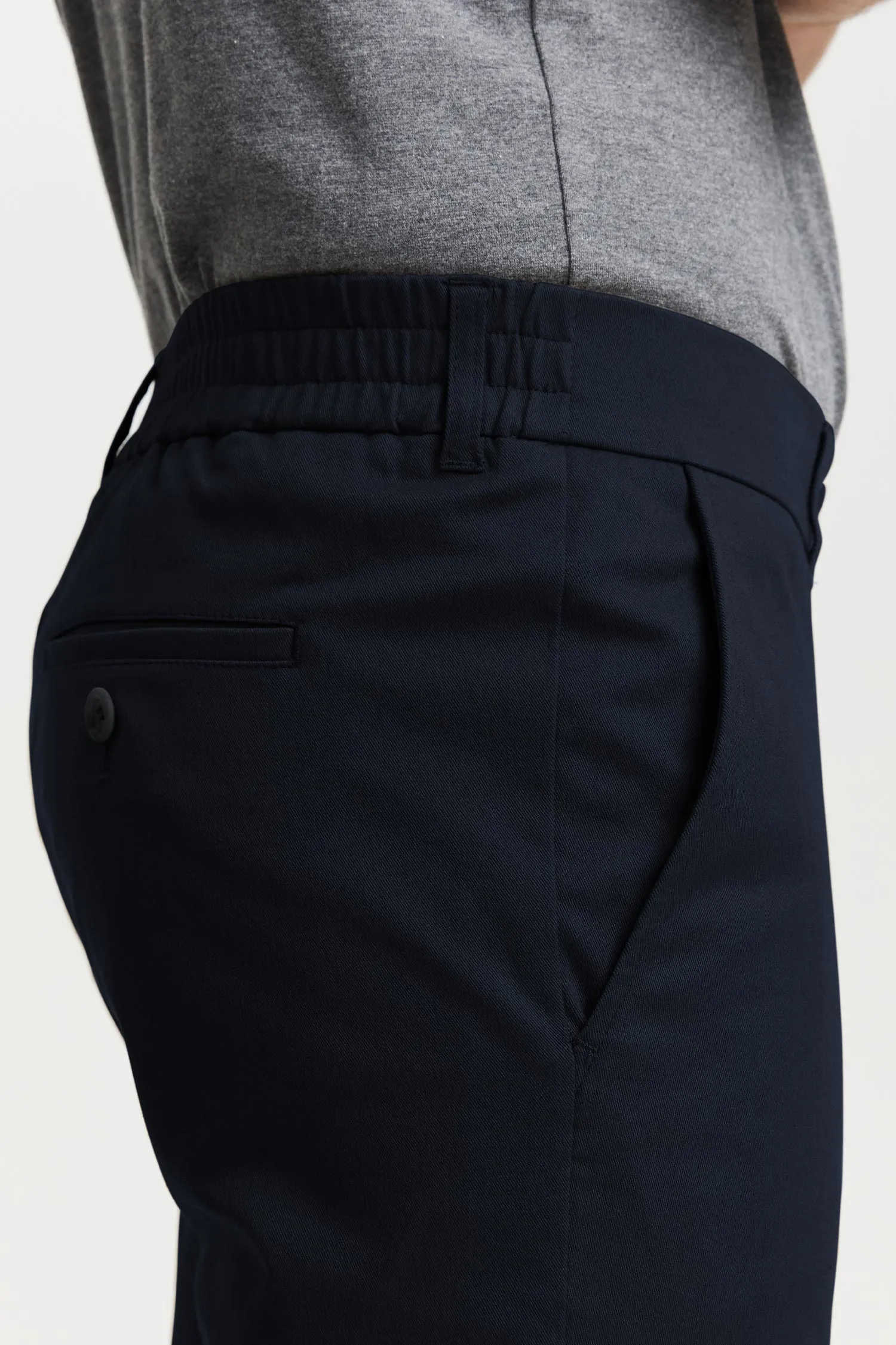 Seppo Organic Cotton Chinos Trousers Blue