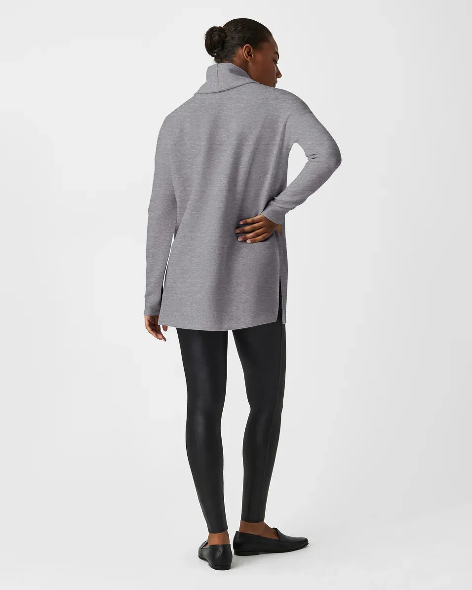 Spanx AirEssentials Heather Grey Turtleneck Tunic