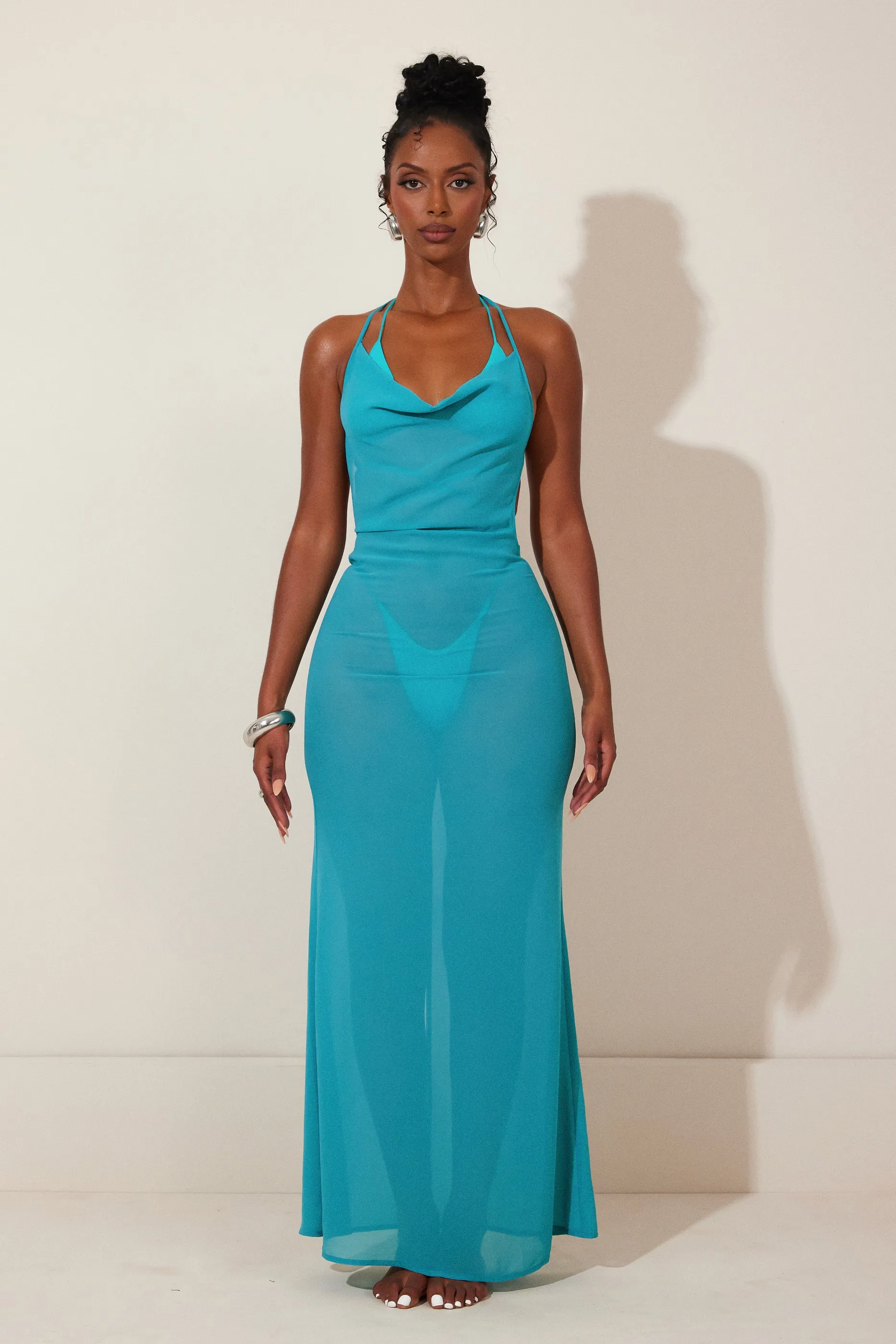 The Aayla Maxi in Teal
