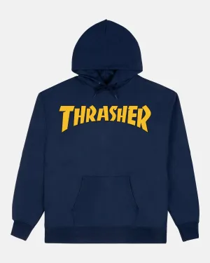 Thrasher Cover Logo Pullover Hoodie Navy