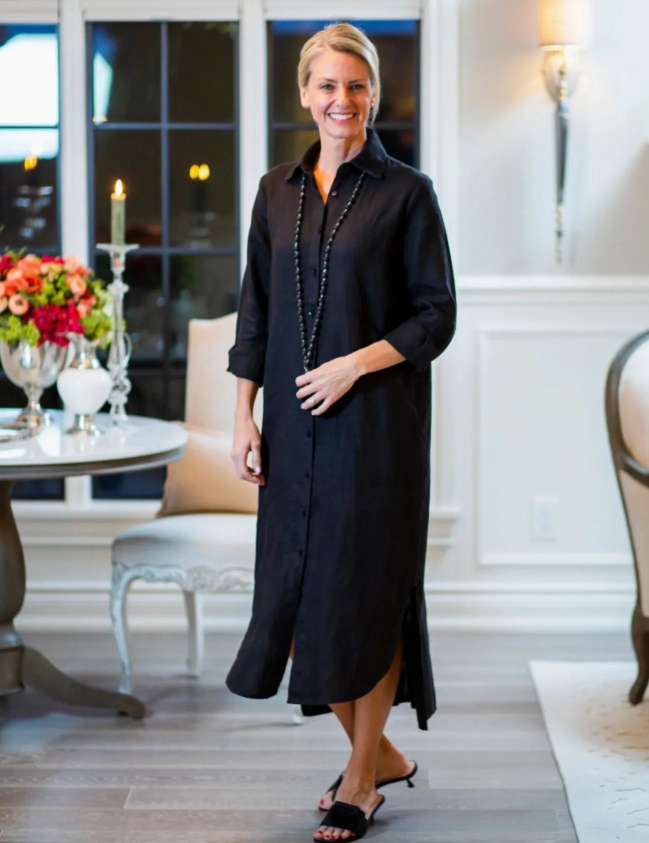 Timeless Rachel Linen Shirt Dress and Duster