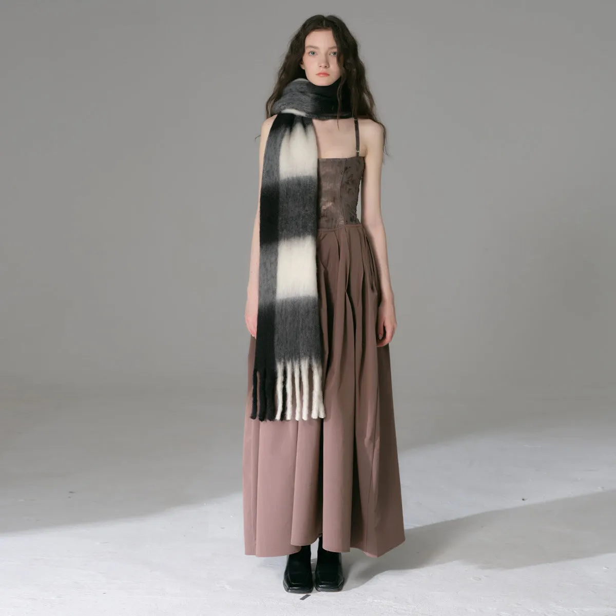 TLQHZZ-083 Large Plaid Scarf winter scarf