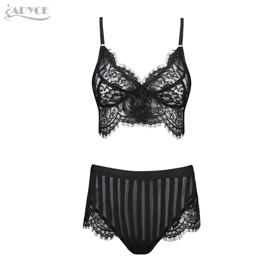 Tops&Bodysuit Sexy Lace Dress Set