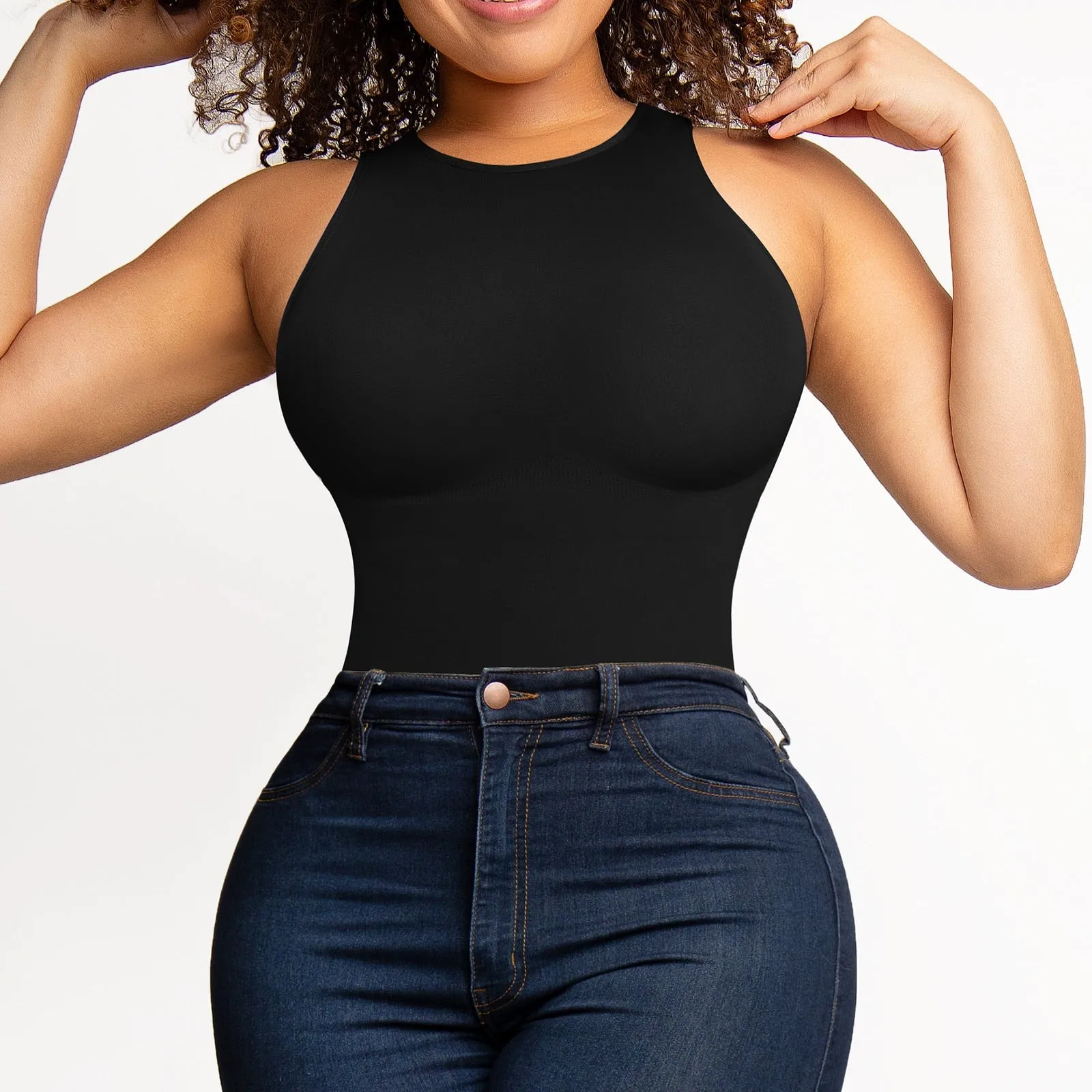 Tummy Control Slimming Thong Bodysuit