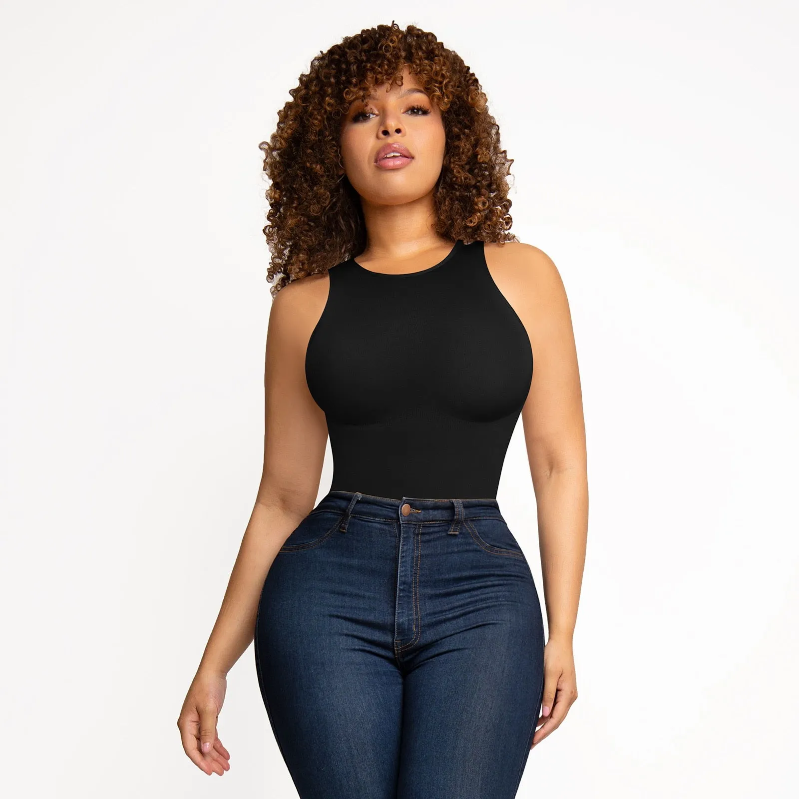 Tummy Control Slimming Thong Bodysuit