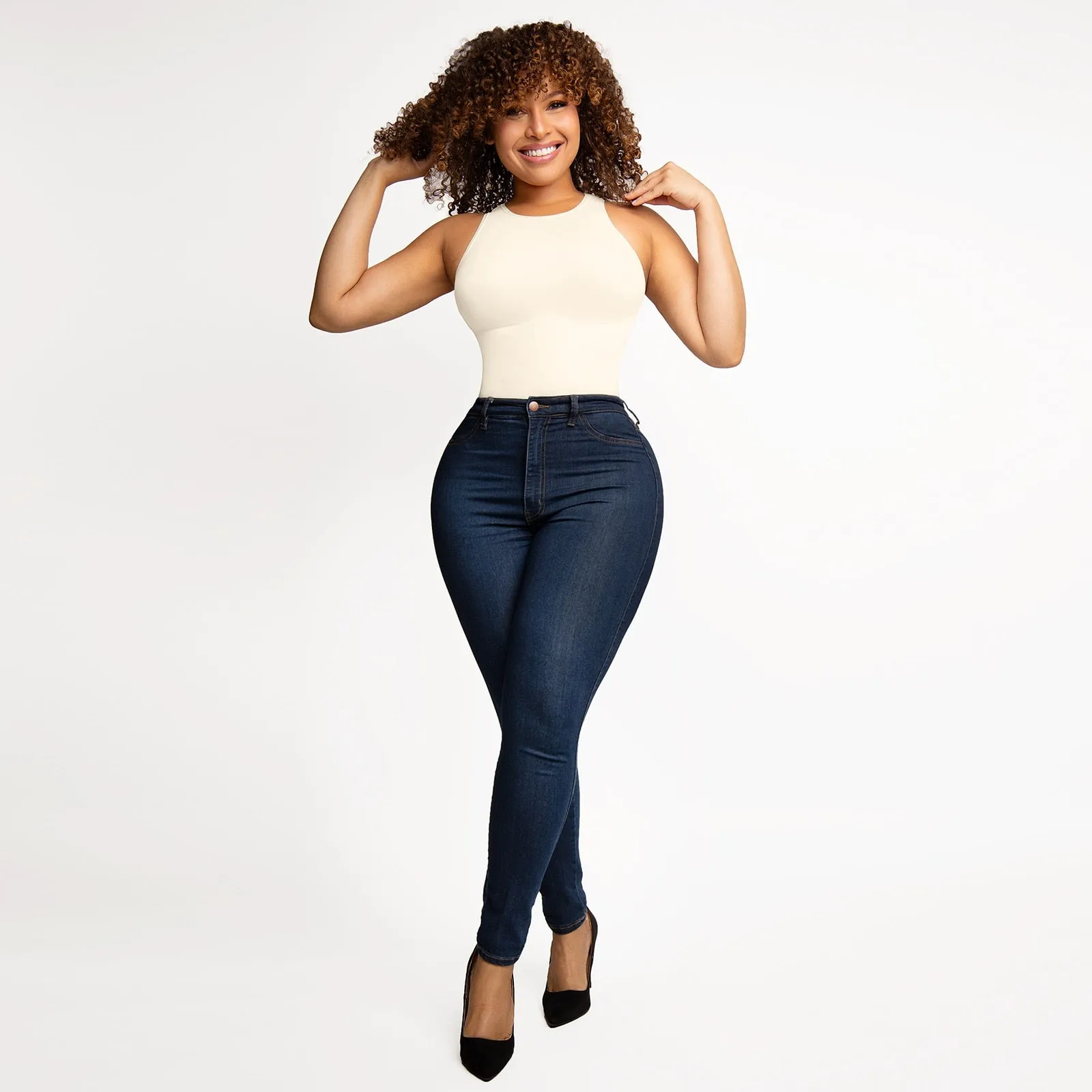 Tummy Control Slimming Thong Bodysuit