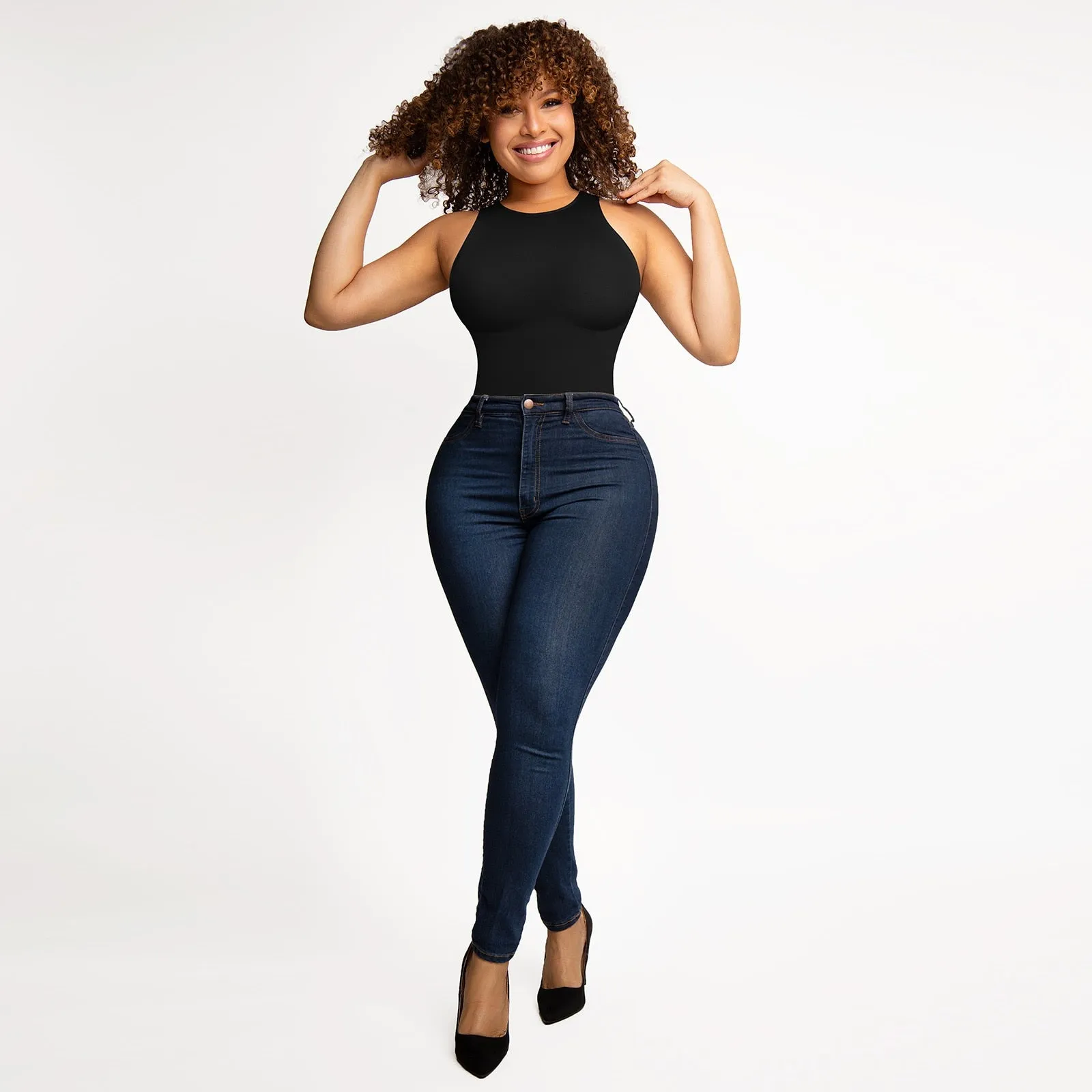 Tummy Control Slimming Thong Bodysuit