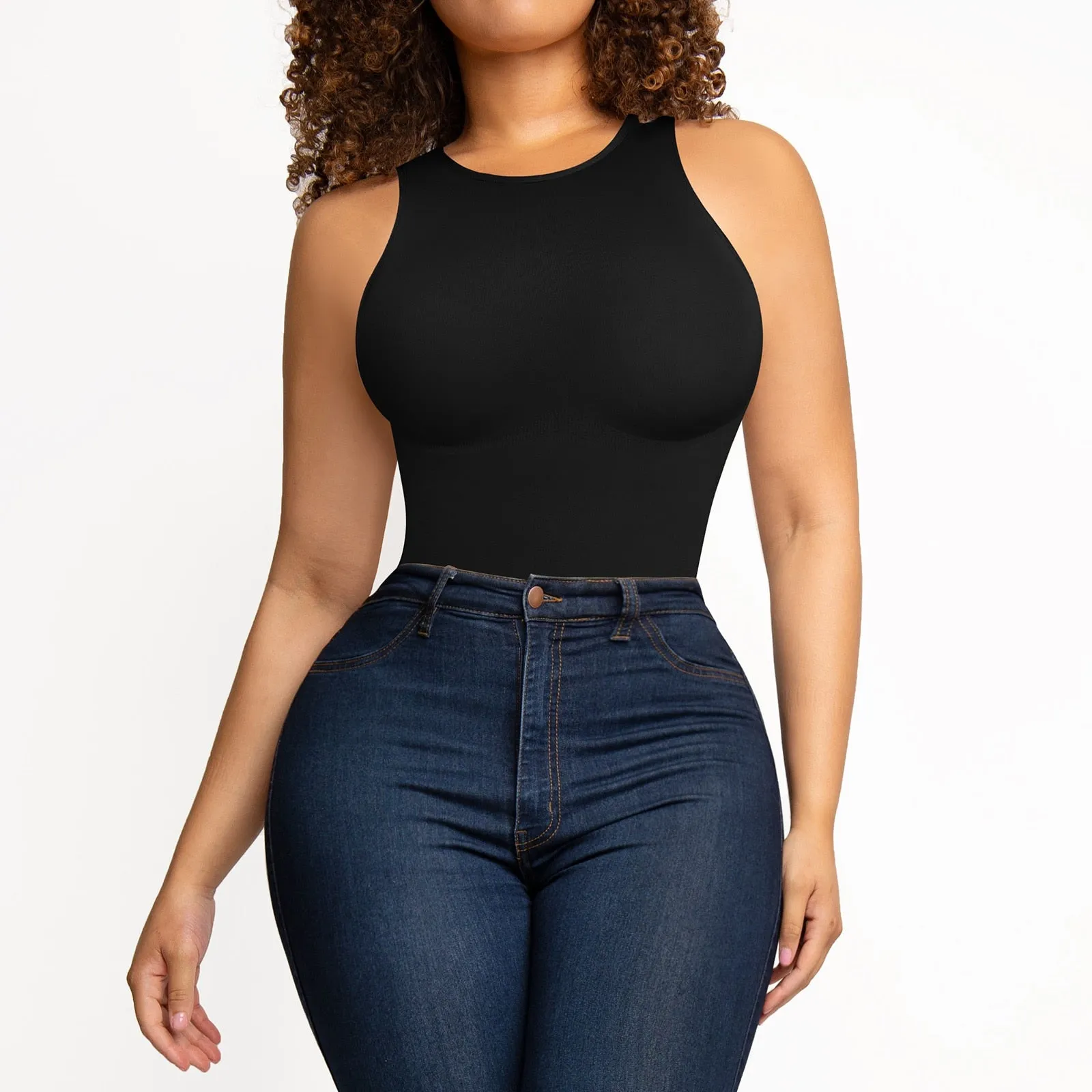 Tummy Control Slimming Thong Bodysuit