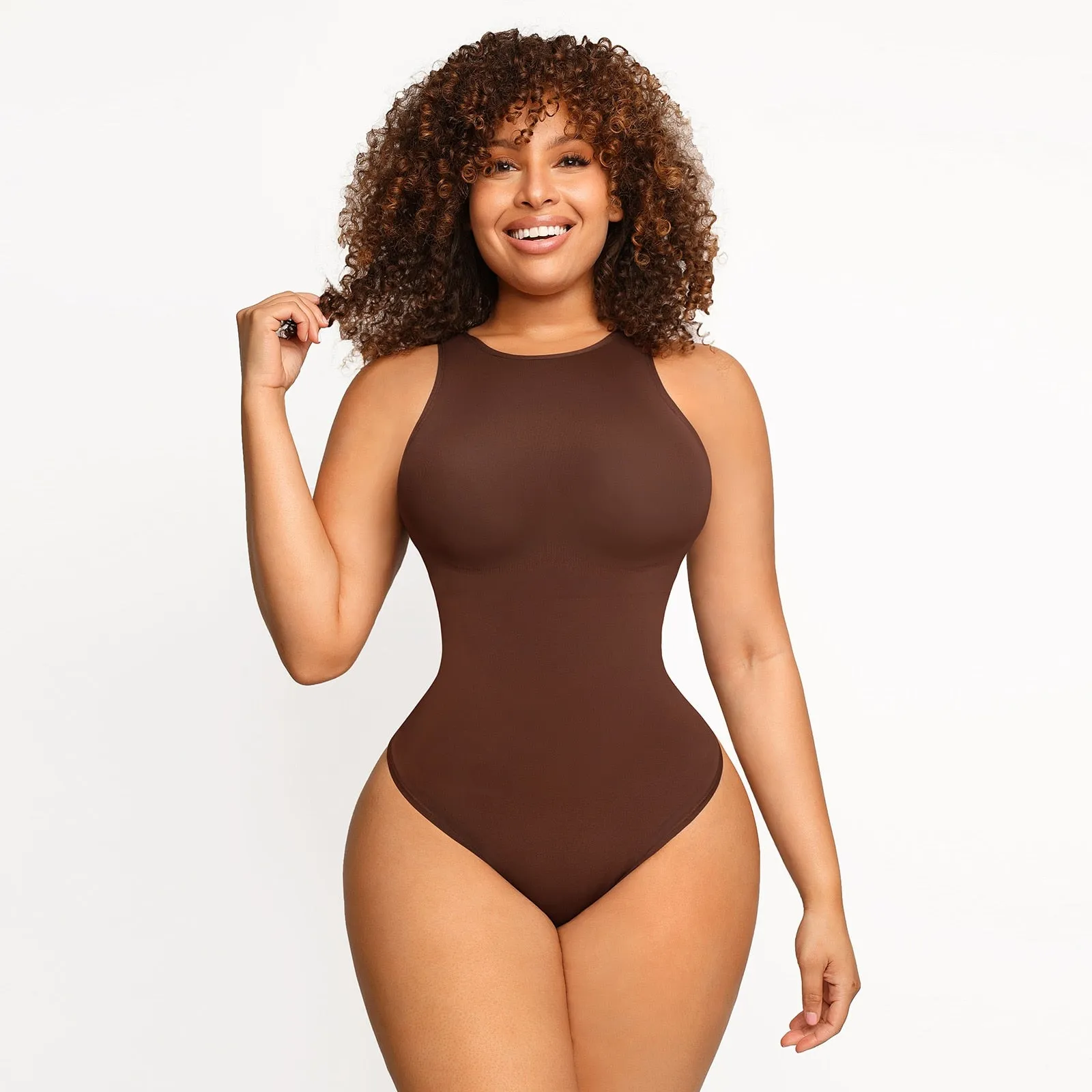 Tummy Control Slimming Thong Bodysuit