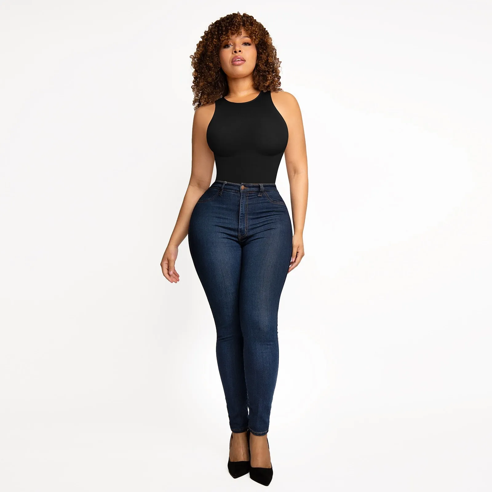 Tummy Control Slimming Thong Bodysuit