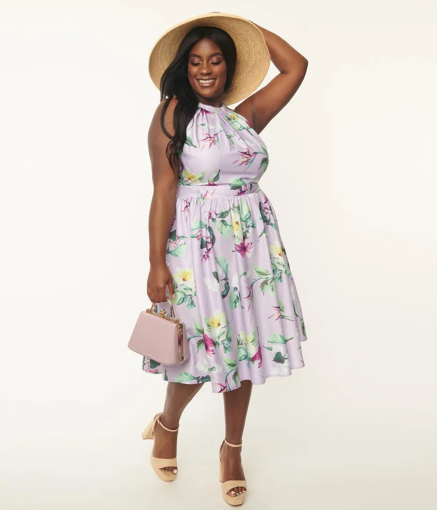 Unique Vintage Floral Lombard Dress