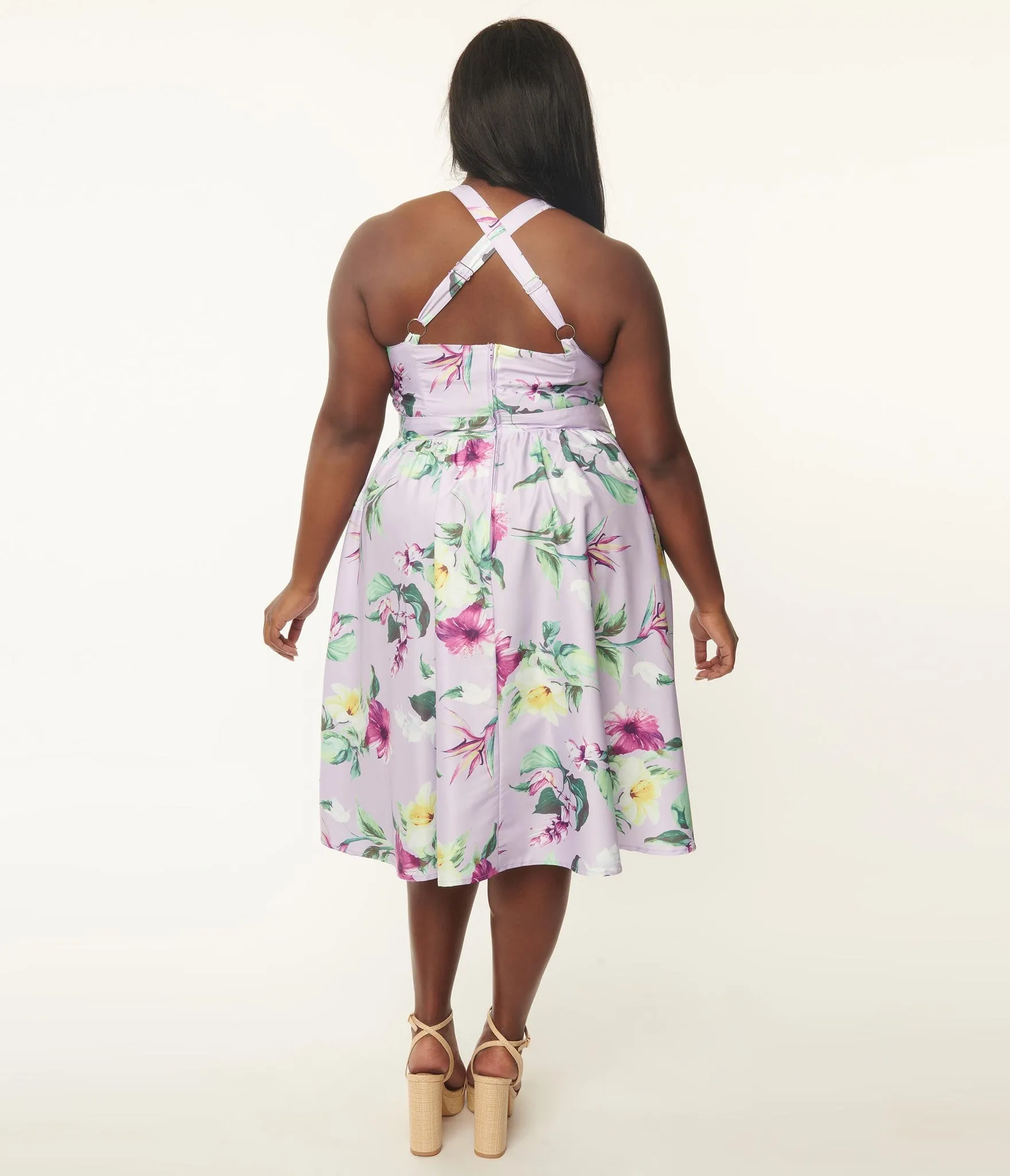 Unique Vintage Floral Lombard Dress