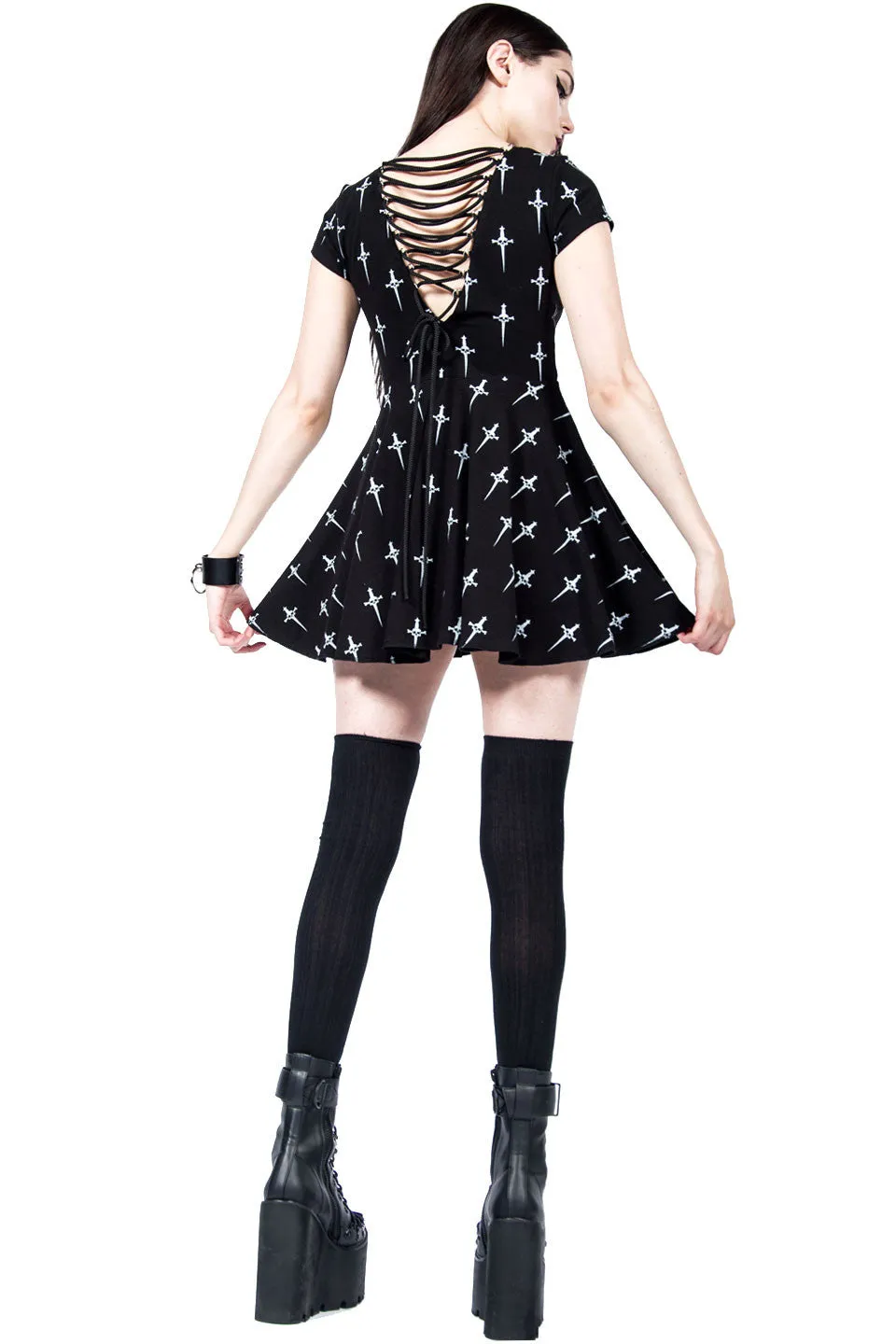 Vintage Dagger Doll Dress