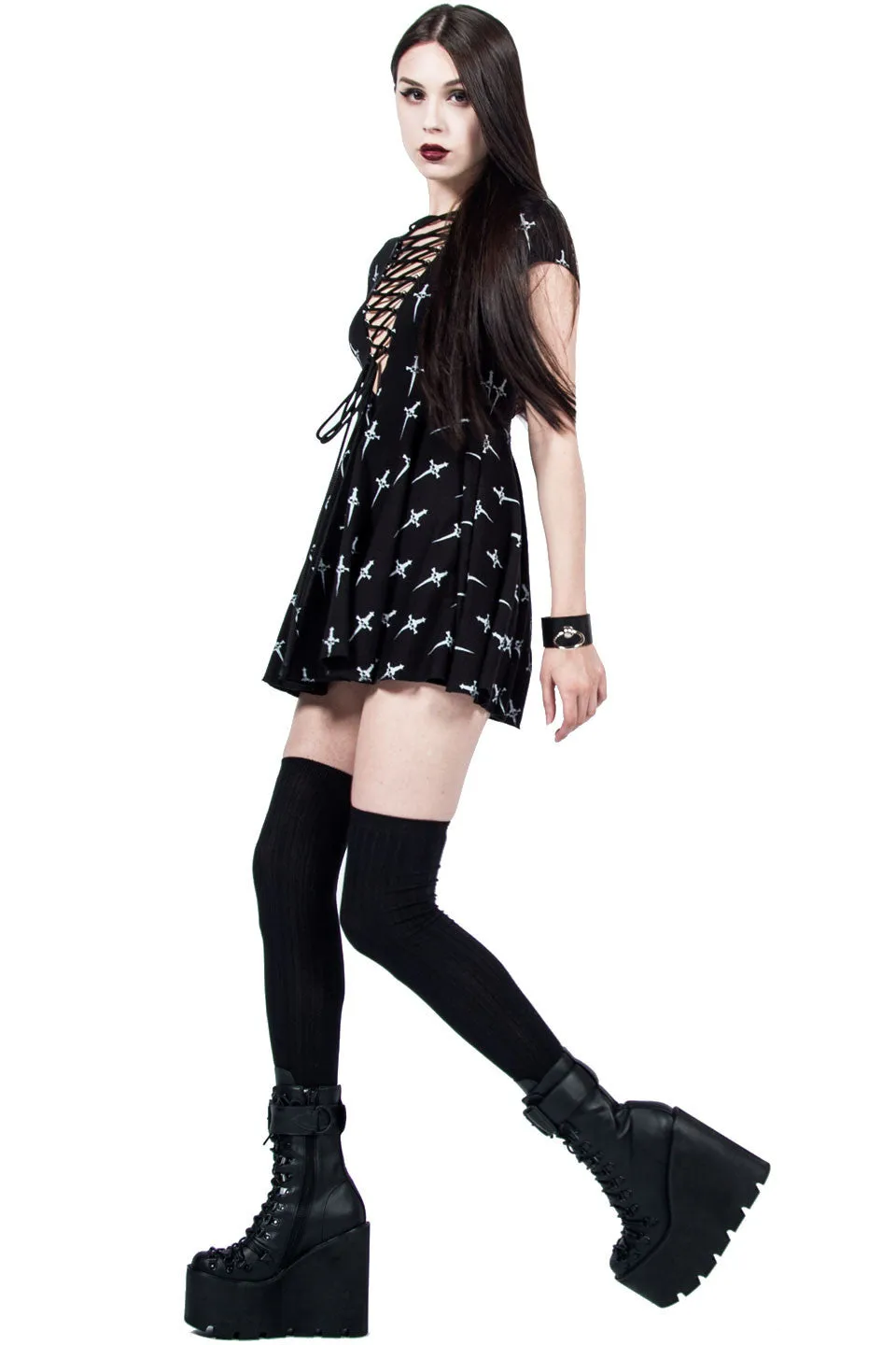 Vintage Dagger Doll Dress