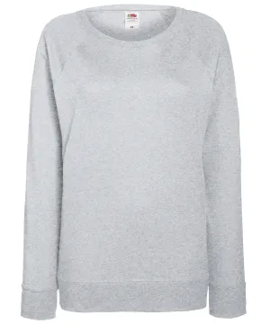 Womens lightweight raglan sweatshirt | Heather Grey