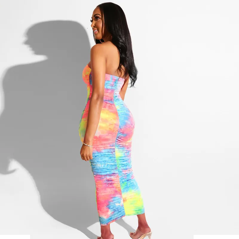 Women's Summer Sleeveless Sheath Long Dress With Print
