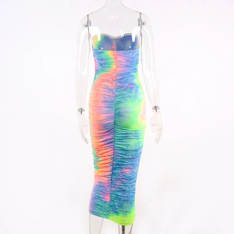 Women's Summer Sleeveless Sheath Long Dress With Print